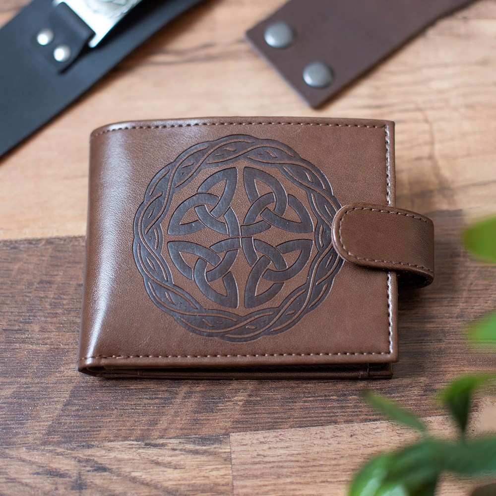 Something Different - Celtic Shield Knot Faux Leather Wallet - Multicolours